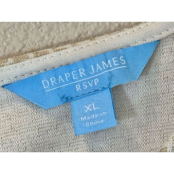 Draper James RSVP Tiered Tan Houndstooth 3/4 Puff Sleeve Mini Dress Women's XL - Picture 6 of 13